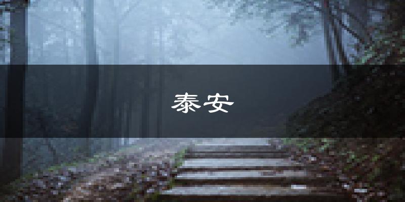 泰安天气预报未来一周