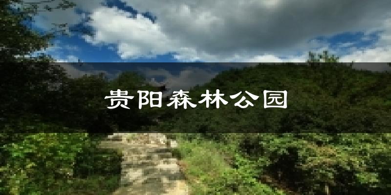 贵阳森林公园天气未来15天